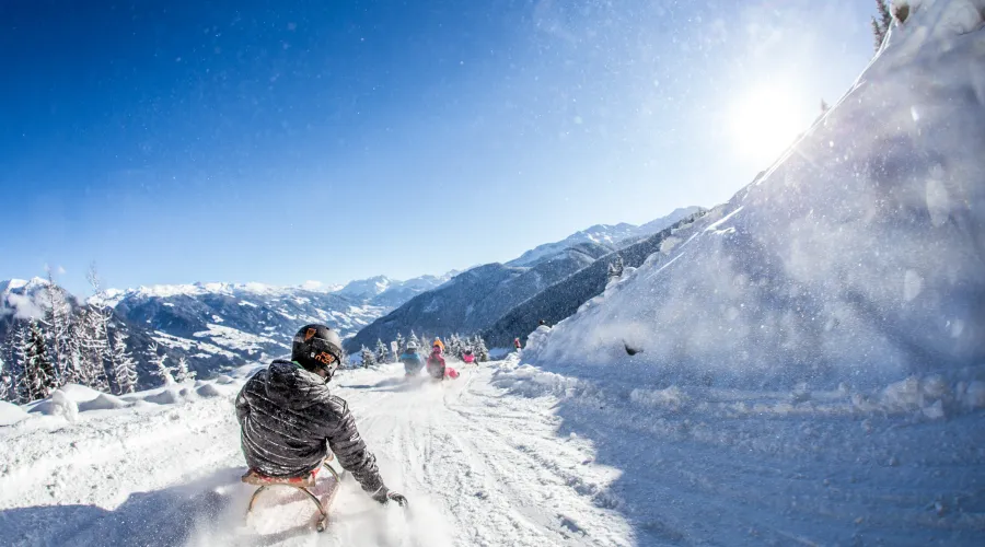 Winter Spieljoch Rodelbahn 